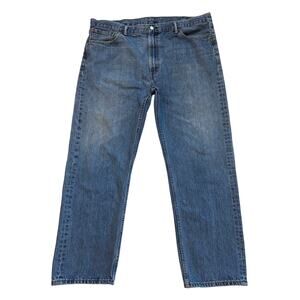 Levis 505 Dad Jeans Mens Sz 44x32 (42x31) Blue Regular Fit Straight Leg Classic